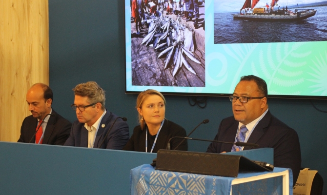 Friends of the Ocean side event panel