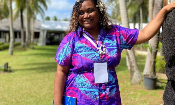 Sera Tikotikoivatu-Seleti, a student journalist at the University of the South Pacific (USP) writing for the Wansolwara. 