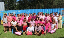 SPREP staff supporting Pinktober